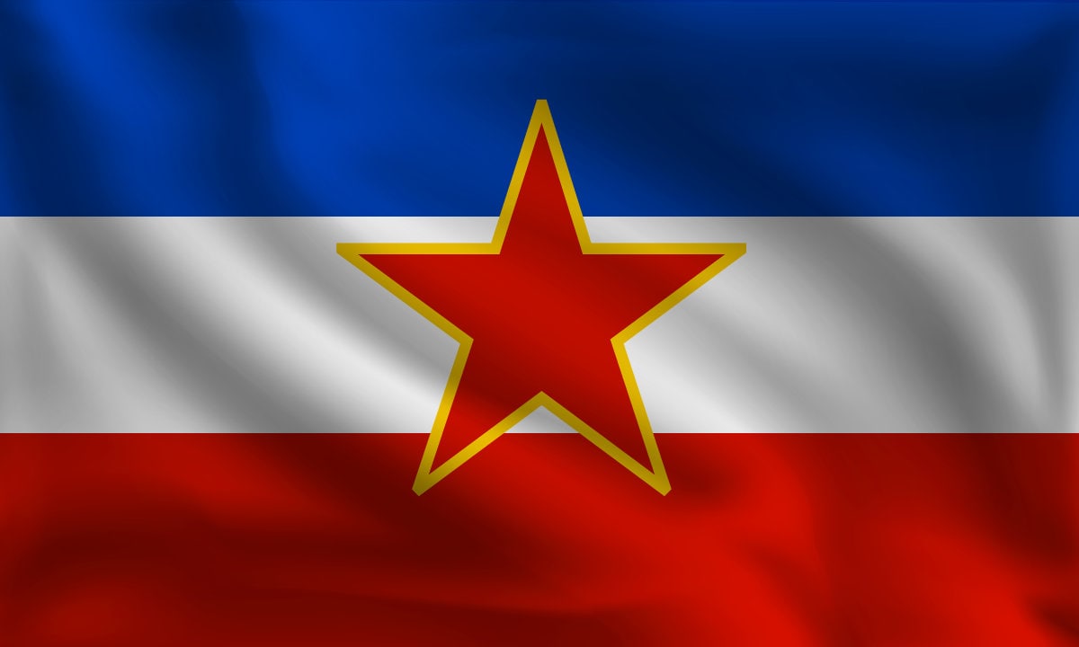 Drapeau La Yougoslavie De Autocollants & Stickers
