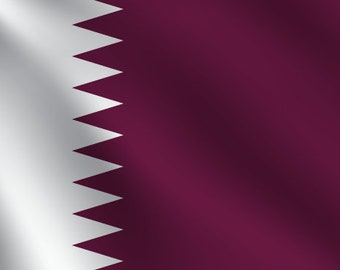 Vlag van Qatar | Op maat gemaakte gepersonaliseerde vlag | Individueel ontwerp | Hoogwaardige materialen | Verschillende maten |