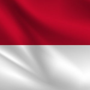 Könnte beinhalten: Eine rot-weiße Flagge mit einer roten oberen Hälfte und einer weißen unteren Hälfte. Die Flagge weht im Wind.