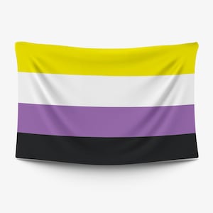 Flag Non-Binary| Custom Made Personalized Flag | Individual Design | High-quality | Different Sizes | Pride
