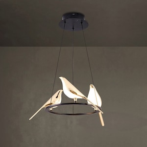 LED pendant lights 3 heads Magpie bird model chandeliers lamp indoor lighting Hanging Lamp home décor for bedroom living room Kitchen