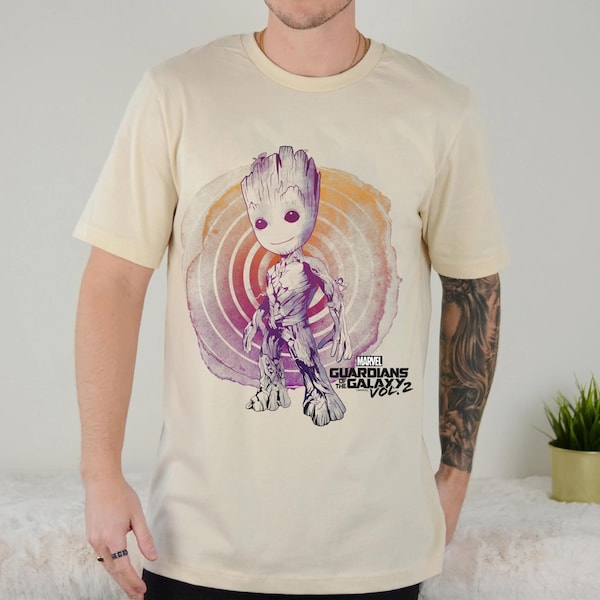 Groot Watercolor Swirl Shirt, Guardians of the Galaxy Shirt, Marvel Movie 2023, Family Matching Tee Gift Ideas For Men Women