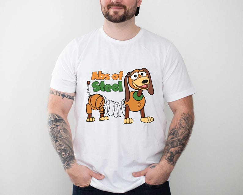 Abs Of Steel Slinky Dog Shirt, Toy Story T-Shirt, Funny Dash Dog, Disney Family Vacation, Disneyland Trip Bild 2