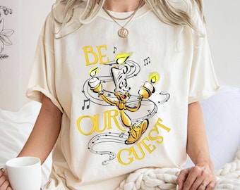 Be Our Guest Lumiere Poster Shirt, Beauty and The Beast Shirt, Belle Princess, Lumiere Shirt, Disneyworld Shirt, Disneyland Trip