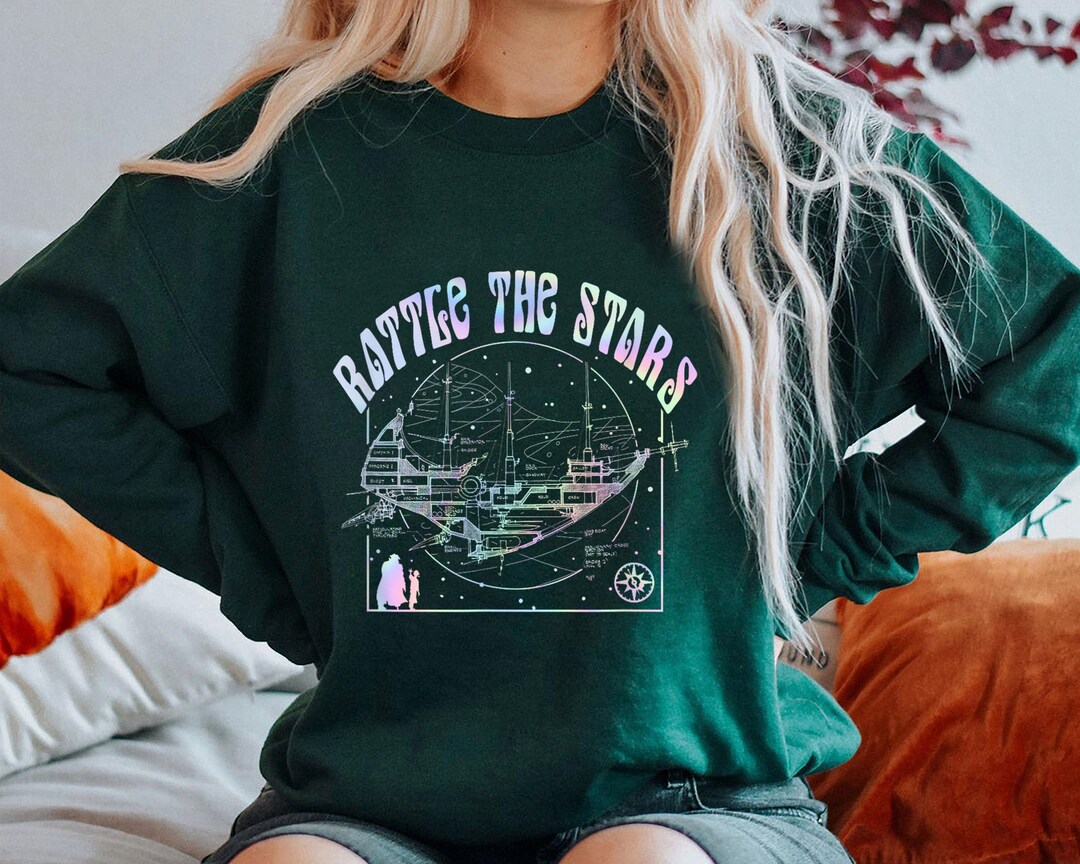 Vintage Rattle the Stars Rainbow Neon Shirt, Treasure Tshirt