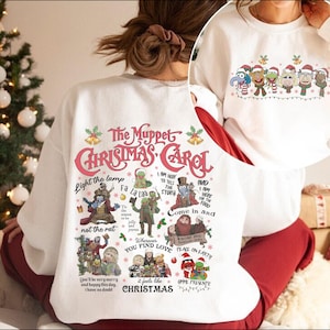 Retro The Muppet Christmas Carol Shirt, Kermit The Frog Gonzo Rizzo Xmas Shirt, Muppet Christmas Carol Shirt, WDW Disney Holiday Family Trip