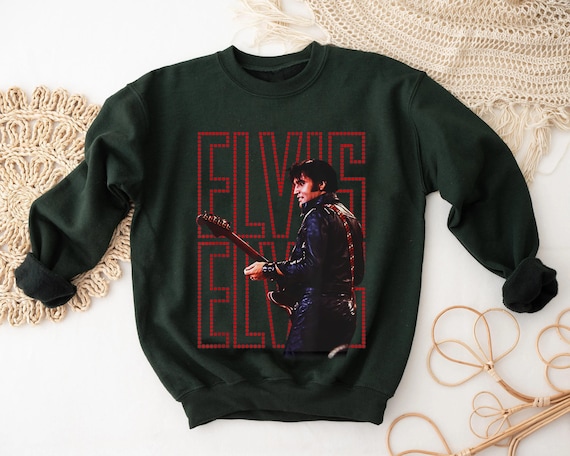 トップス 80s Elvis Presley vintage sweat shirt VINTAGE 80' ELVIS PRESLEY WHITE SWEATSHIRT SZ XLARGE | eBay