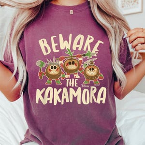 Camiseta "Cuidado con Kakamora", camiseta "Pirata del Coco Kakamora", camiseta de Moana, Animal Kingdom, Disneyworld, viaje a Disneyland imagen 4