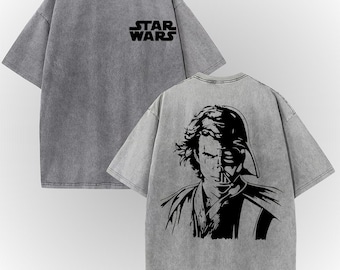Vintage Anakin Skywalker Darth Vader Split Face Shirt, Revenge of the Sith T-shirt, Galaxy's Edge Tee, Anakin Fan Gift,