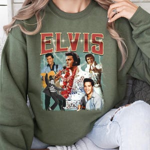 Camiseta vintage de Elvis de los 90, camiseta del Rey del Rock, camiseta de Elvis Presley, regalo de música rock and roll para fans. imagen 4