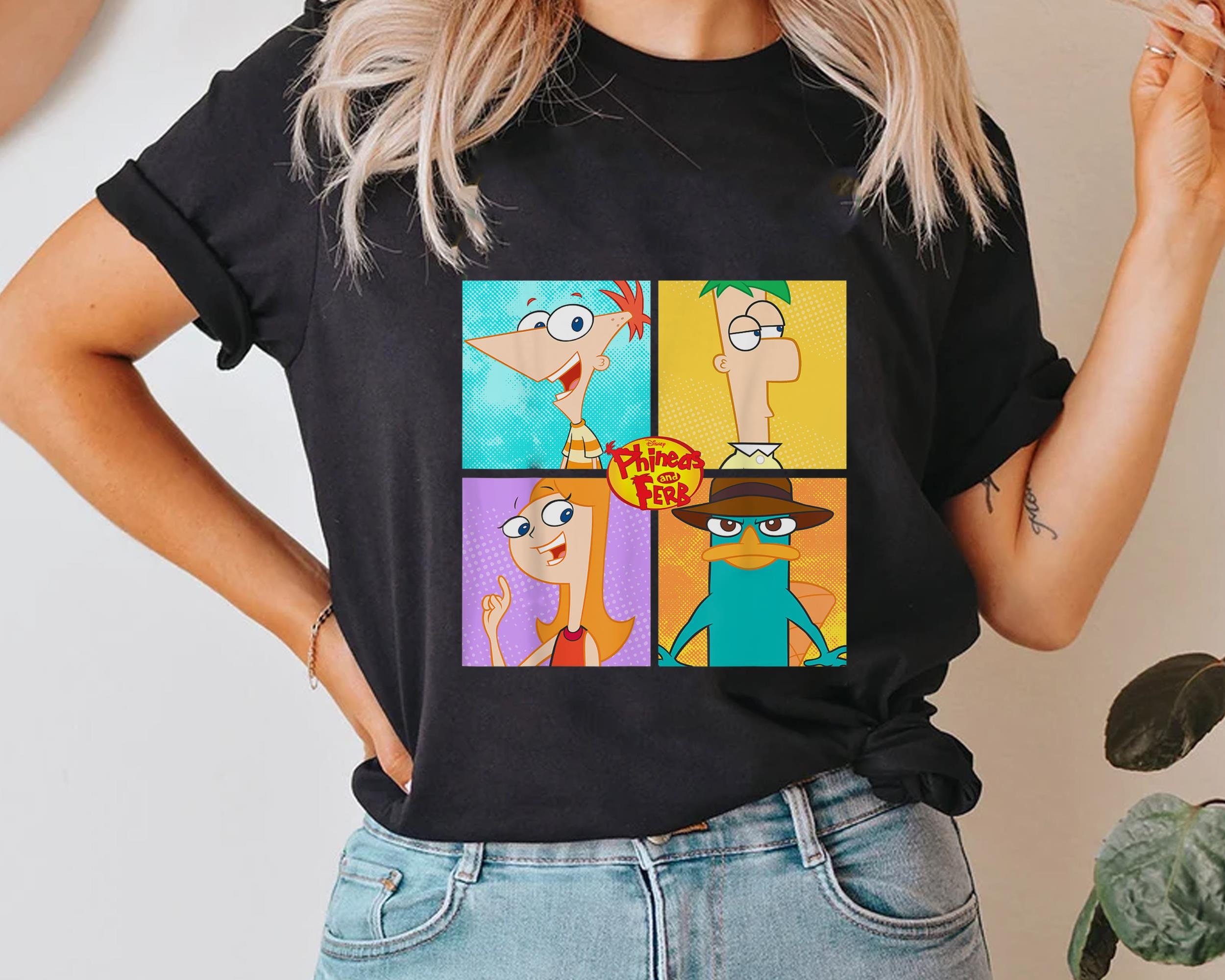 Phineas and ferb t shirts adults Clearance