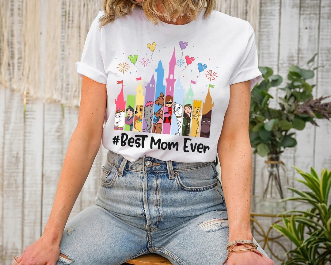 Best Mom Ever Disney Castle Mother's Day Mickey Balloon Etsy