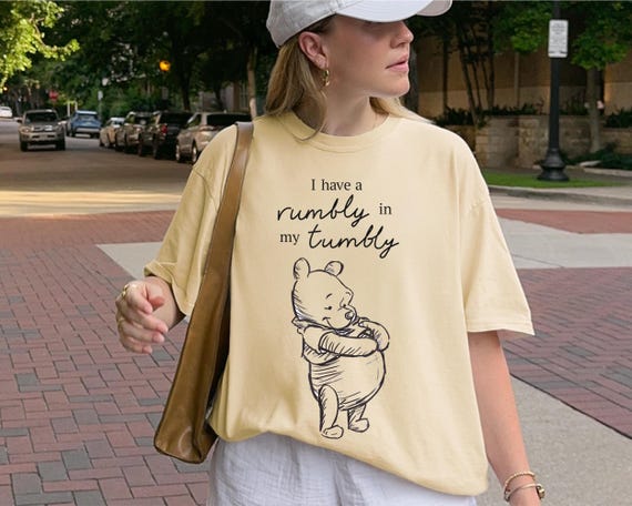 bear winnie the pooh pooh bear t shirt I Have A Rumbly in My Tumbly Shirt, Pooh Bear T-shirt, Winnie the