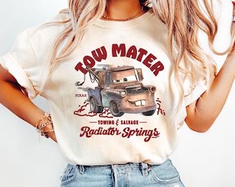Cars Tow Mater Shirt, Towing & Salvage T-Shirt, Radiator Springs Shirt, Disney Cars Tee, Disneyland Trip