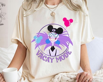 Retro Yzma With Mickey Balloon Shirt, Vacay Mode Shirt, The Emperor's New Groove Shirt, Magic Kingdom Shirt, Disney Villains Shirt