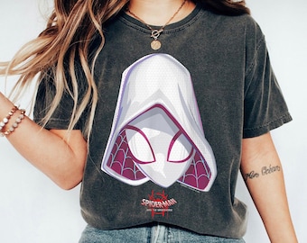 Spider-Gwen Mask Graphic Shirt, Spider-Man 2023 Shirt, Across The Spider-Verse Tshirt, Spider-Girl Shirt Gift Ideas For Men Women