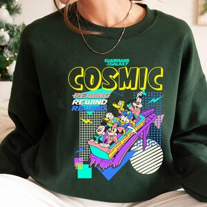 Mickey and Friends Shirt, Guardians of the Galaxy Cosmic Rewind T-shirt, Epcot Vintage 80's Style Tee, Disney Vacation, Disneyland Trip image 3