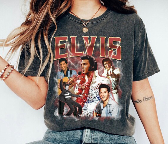 Vintage Elvis 90s Retro Shirt, King of Rock T-shirt, Elvis Presley 