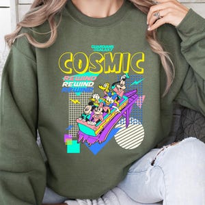 Mickey and Friends Shirt, Guardians of the Galaxy Cosmic Rewind T-shirt, Epcot Vintage 80's Style Tee, Disney Vacation, Disneyland Trip image 4