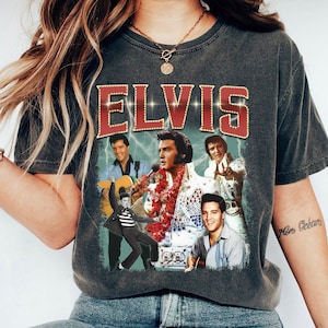 Elvis 90s Vintage Shirt, King Of Rock T-Shirt, Elvis Presley Tee, Music Rock And Roll Gift For Fan Lover
