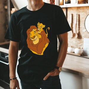 The Lion King Simba and Mufasa Father and Son Shirt, Father's Day Shirt, Shirt For Dad, Great Gift Ideas For Men Grandpa image 3