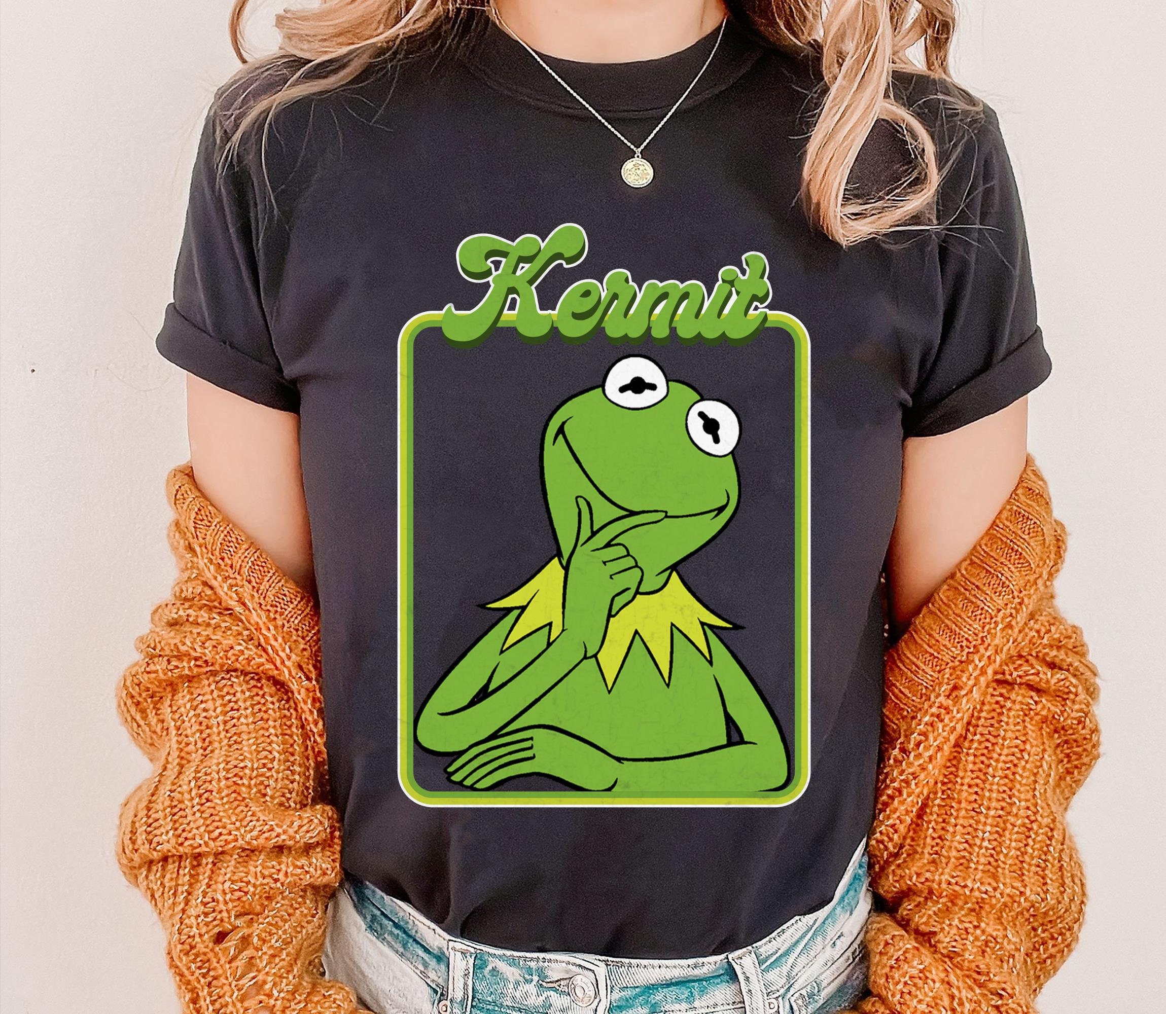 高級品市場 Kermit the Frog Y2k Style Shirt, the Muppet T-shirt, Vintage トップス