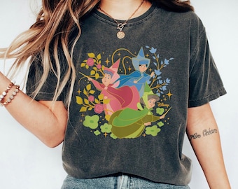 Flora Fauna and Merryweather Fairy Shirt, Sleeping Beauty T-shirt, Fairy Godmothers Tee, Family Vacation Matching Trip
