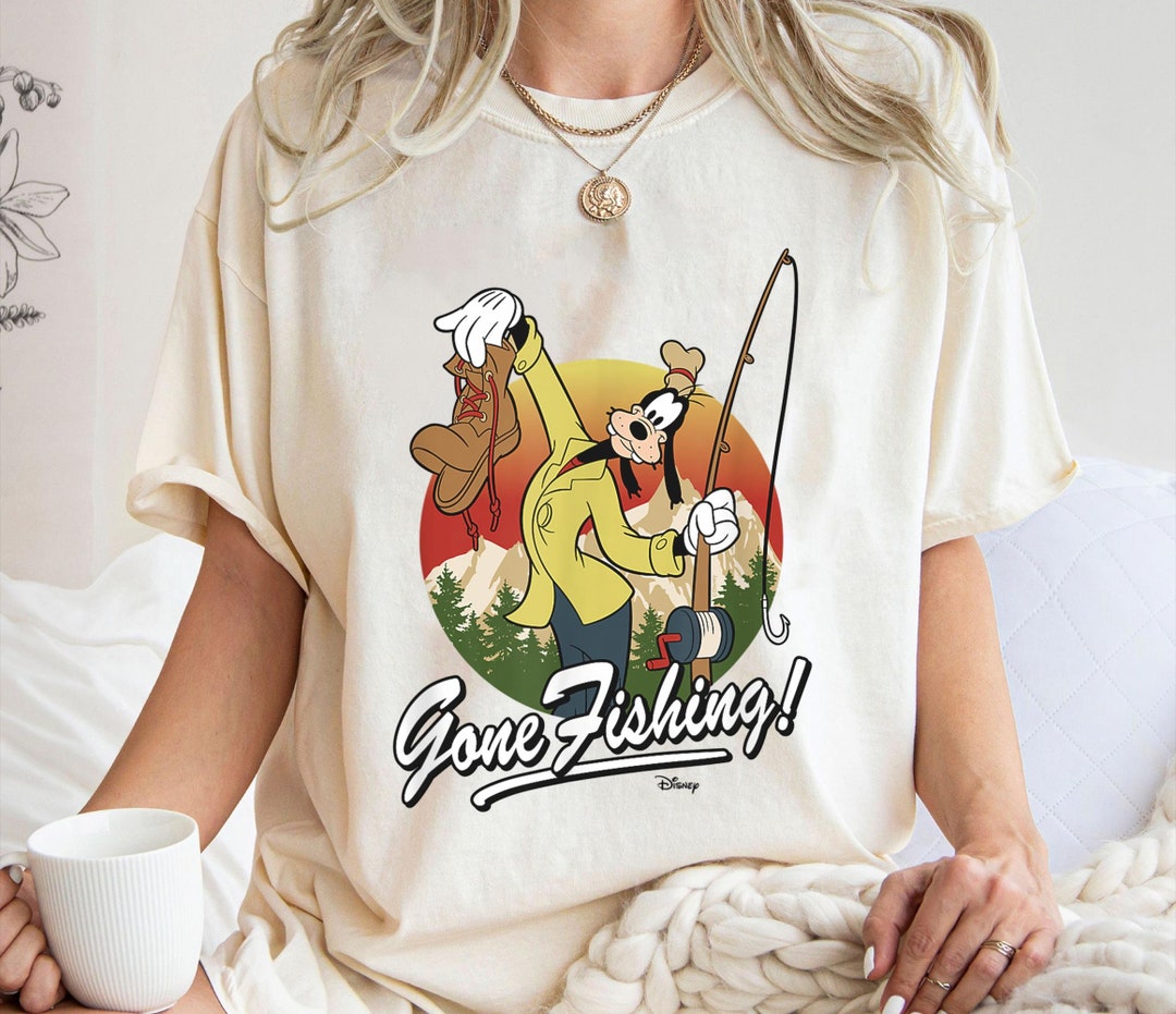Goofey Fish Goofy Gone Fishing Shirt, A Goofy Movie T-shirt, Mickey and Friends ...