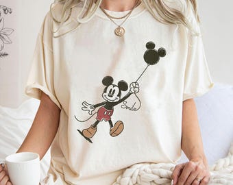 Vintage Mickey Ears Balloon Shirt, Mickey & Friends T-shirt, Magic Kingdom, Disney Family Vacation, Disneyland Trip