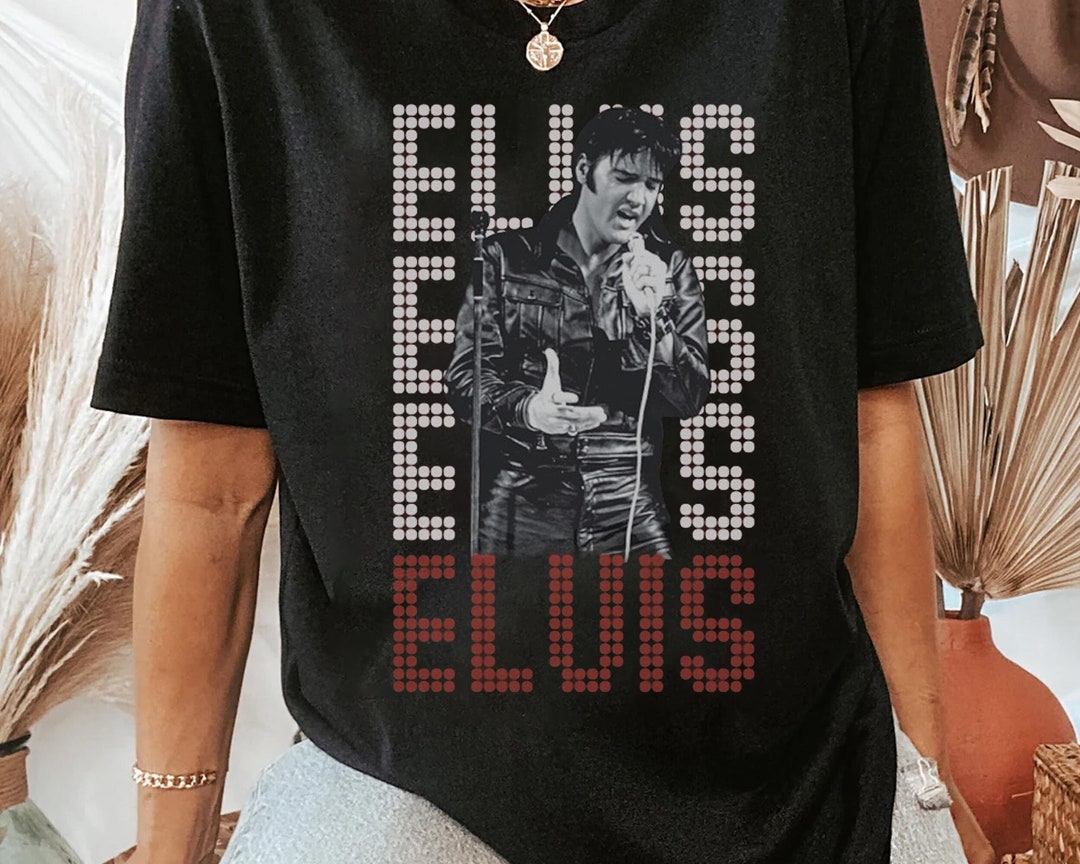 Elvis 90s Vintage Shirt, King of Rock T-shirt, Elvis Presley