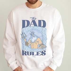 King Triton The Dad Rules Father's Day Shirt, Disney The Little Mermaid T-shirt, Princess Ariel Tee, Birthday Gift, Disneyland Family Trip bild 5