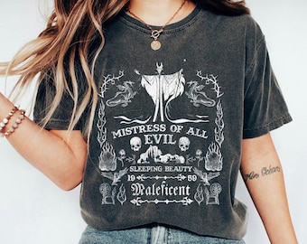 Maleficent Shirt, Mistress Of Evil Label T-shirt, Sleeping Beauty Tee, Disney Family Vacation, Disneyland Trip