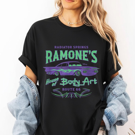 Ramone Body Art Shirt, Cars Movie T-Shirt, Racer Tee, Lightning McQueen, Disney Family Vacation, Magic Kingdom, Disneyland Trip