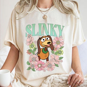 Retro Slinky Dog Floral Shirt, Toy Story T-Shirt, Abs Of Dog Tee, Disney Dogs, Family Vacation, Disneyland Trip