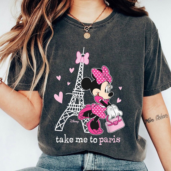 Minnie Take Me To Paris Shirt, Mickey and Friends T-Shirt, Magic Kingdom, Disney Family Vacation, Disneyland Trip
