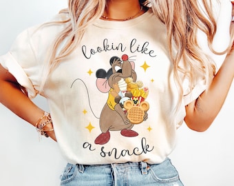 Gus Gus Lookin Like A Snack Mickey Ears Shirt, Disney Snacks Shirt, Cinderella Gus Gus Shirt, Disneyland Vacation Family Outfits