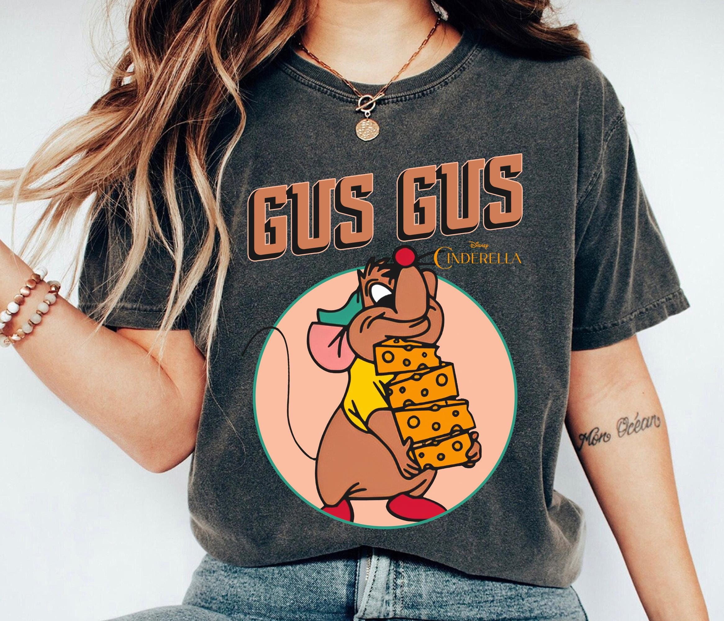 GUS GUS Shirt, Cinderella Shirt, Disney Gus Gus Shirt, Disney Princess T-shirt, Disney Family Matching Tee Gift Ideas For Men Women