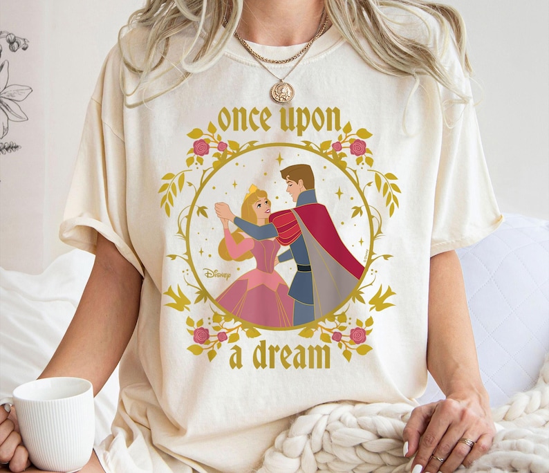 Once Upon A Dream Shirt, Princess Aurora T-shirt, Sleeping Beauty Tee, Disney Family Vacation, Disneyland Trip image 2
