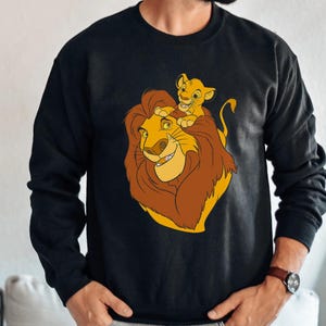 The Lion King Simba and Mufasa Father and Son Shirt, Father's Day Shirt, Shirt For Dad, Great Gift Ideas For Men Grandpa image 2