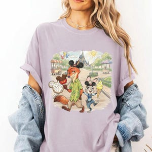 Zootopia Shirt, Judy and Hopps Shirt, Nick Wilde Shirt, Disneyland Snack Shirt, Disney Park Ice Cream Shirt, Disneyland Family Vacation Trip image 4