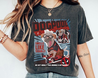 Dogpool Shirt, Deadpool & Wolverine T-shirt, Disney Family Vacation, Disneyland Trip