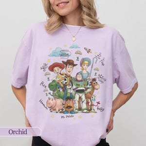 Vintage Toy Story Signatures Shirt, Woody and Buzz Lightyear T-shirt, You've Got A Friend In Me Tee, WDW Disneyland Family Vacation Trip image 3