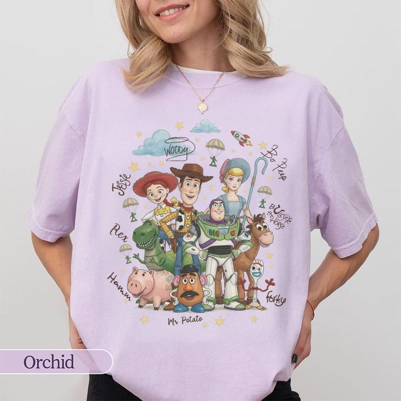 Vintage Toy Story Signatures Shirt, Woody and Buzz Lightyear T-shirt, You've Got A Friend In Me Tee, WDW Disneyland Family Vacation Trip image 3