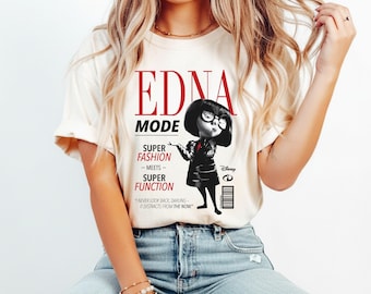 The Incredibles Shirt,, Edna Shirt, Edna Mode Super Fashion T-shirt, Womens Disney Shirt, Disney World Shirts, Disneyland Shirt