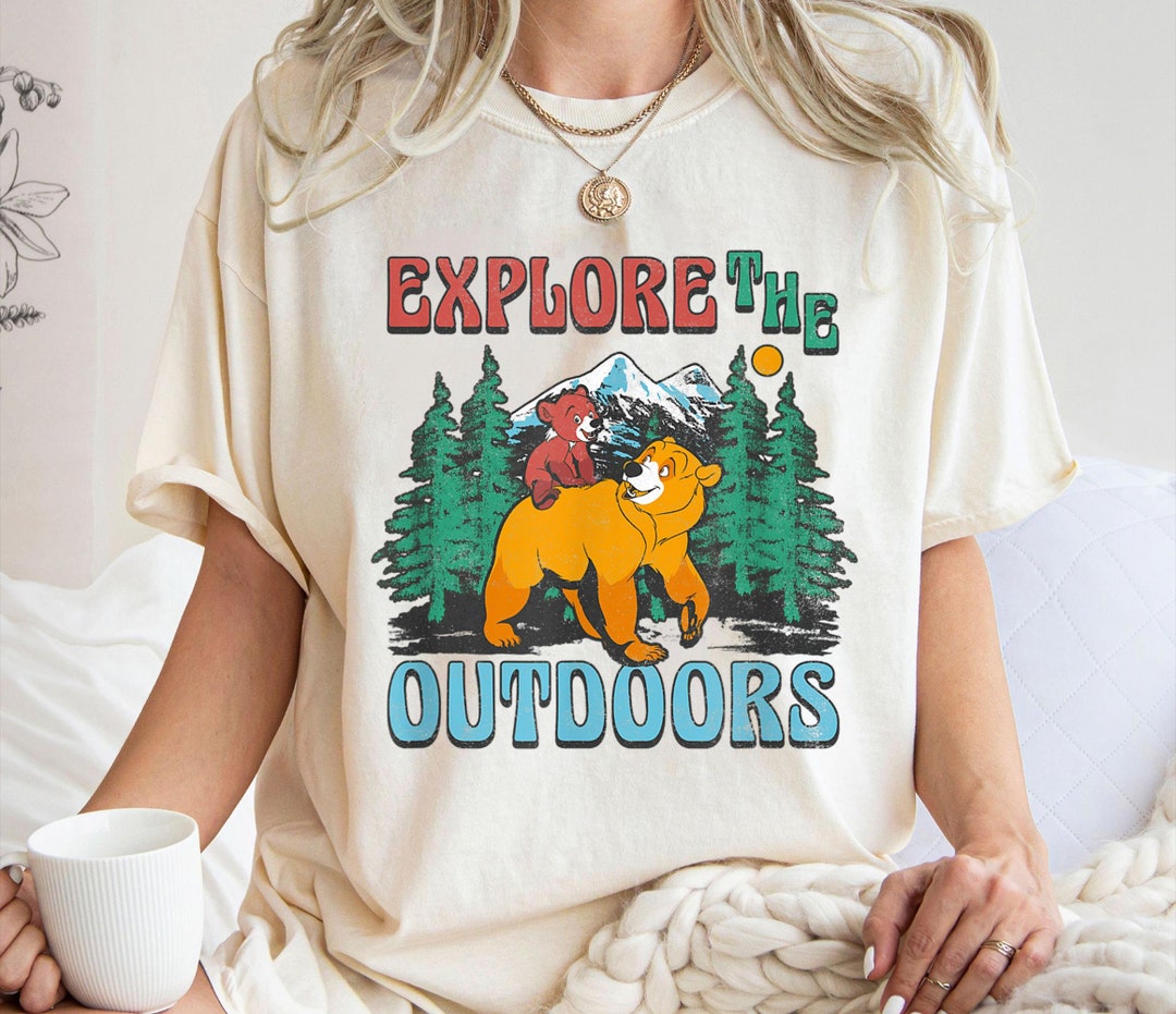Brother Bear Shirt, Explore the Outdoors Tshirt, Kenai and Koda Bear