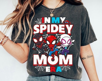 Custom In my Spidey Mom Era Shirt, Disney Spidey Hero Mama Shirt, Spider Mommy Shirt, Funny Mother's Day Shirt, Spider Women Shirt