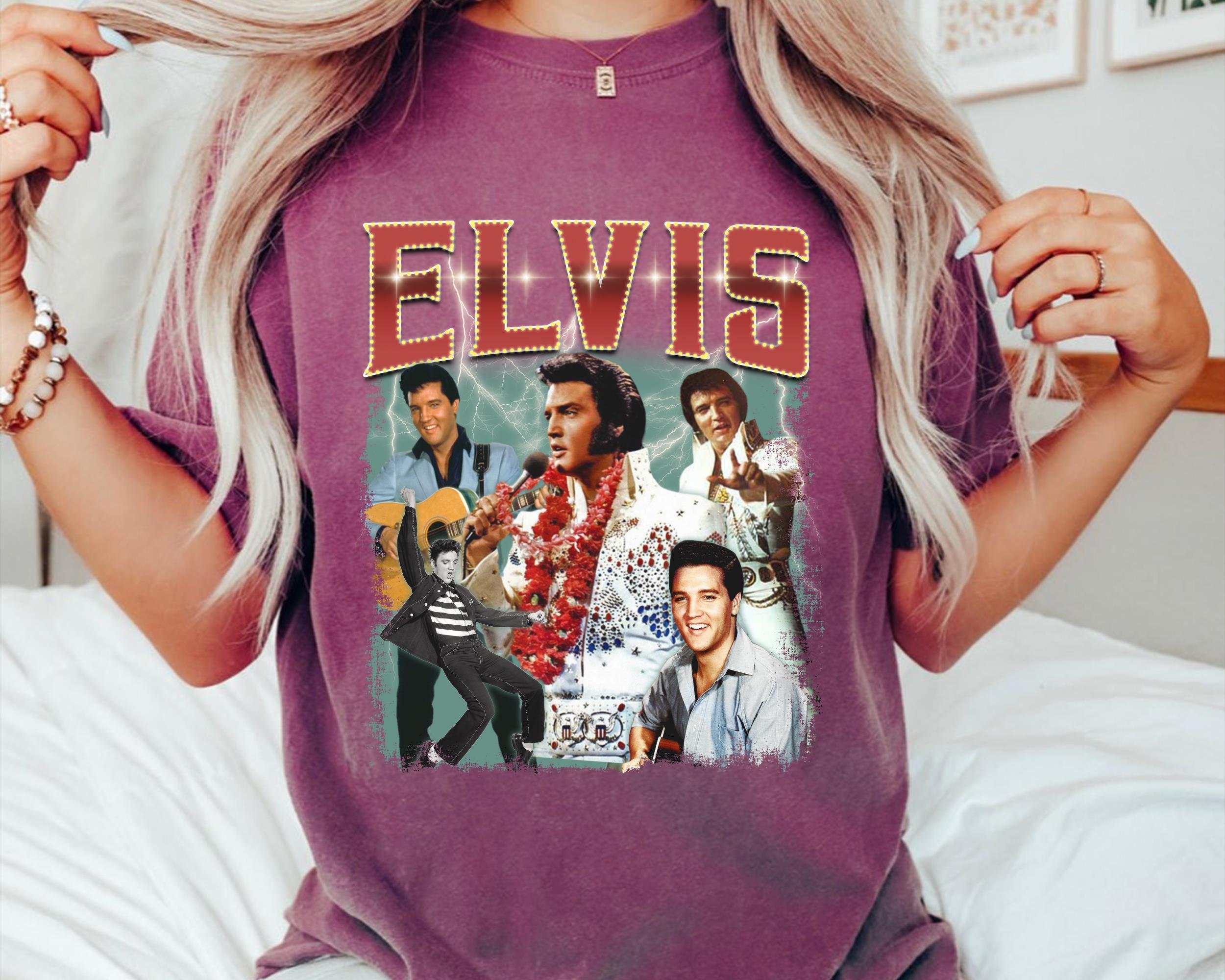 Elvis 90s Vintage Shirt, King of Rock T-shirt, Elvis Presley