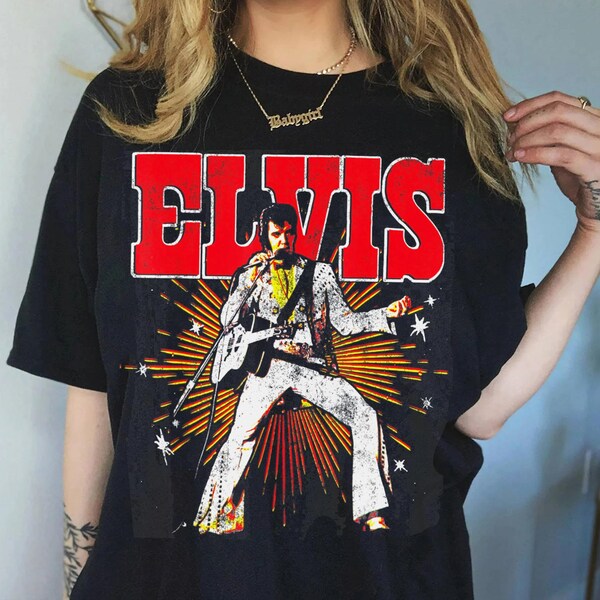 Pantalon De Survêtement Elvis Presley Officiel - Rouge/Beige | Logo Iconic | Mixte, Coton/polyester | Style Décontracté