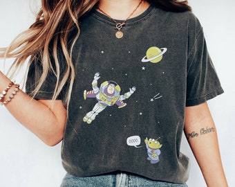 Buzz Lightyear & Alien Shirt, Infinity Space T-shirt, Toy Story Tee, Disney Family Vacation, Disneyland Trip