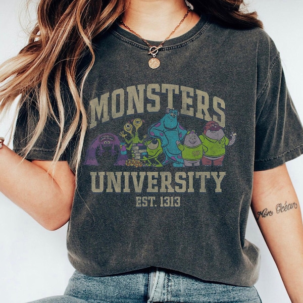 Monsters Inc Shirt, Monsters University Est. 1313 Group Shot Shirt, Disney Vacation, Family Matching Tee Great Gift Ideas For Men Women